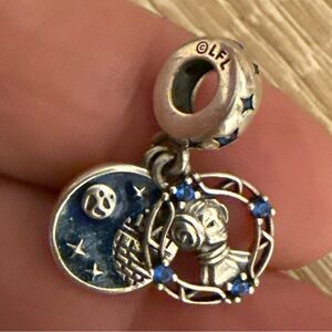 Silver and Blue Charm Pendant